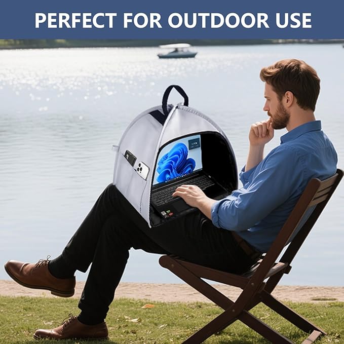 Universal Laptop Sun Shade & Privacy Shield